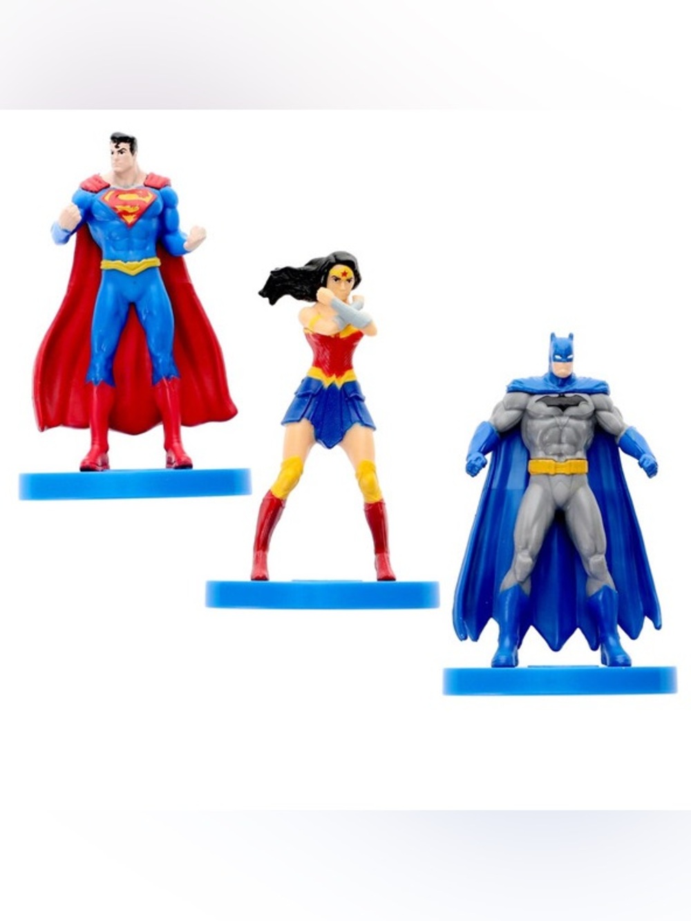 Justice League Set of 3” Micro Figures: Batman, Wonder Woman and Superman